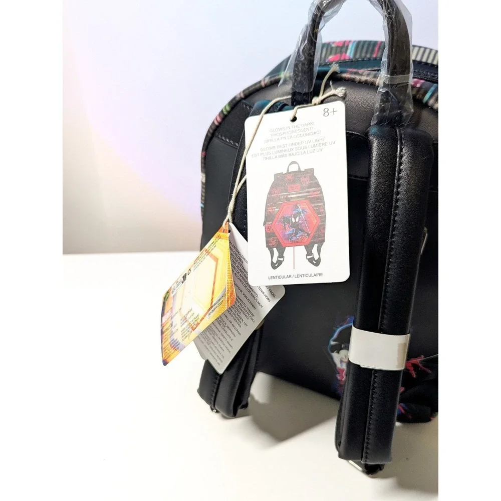 NWT Loungefly Spider-Man Across The Spider-Verse Lenticular Mini Backpack Marvel